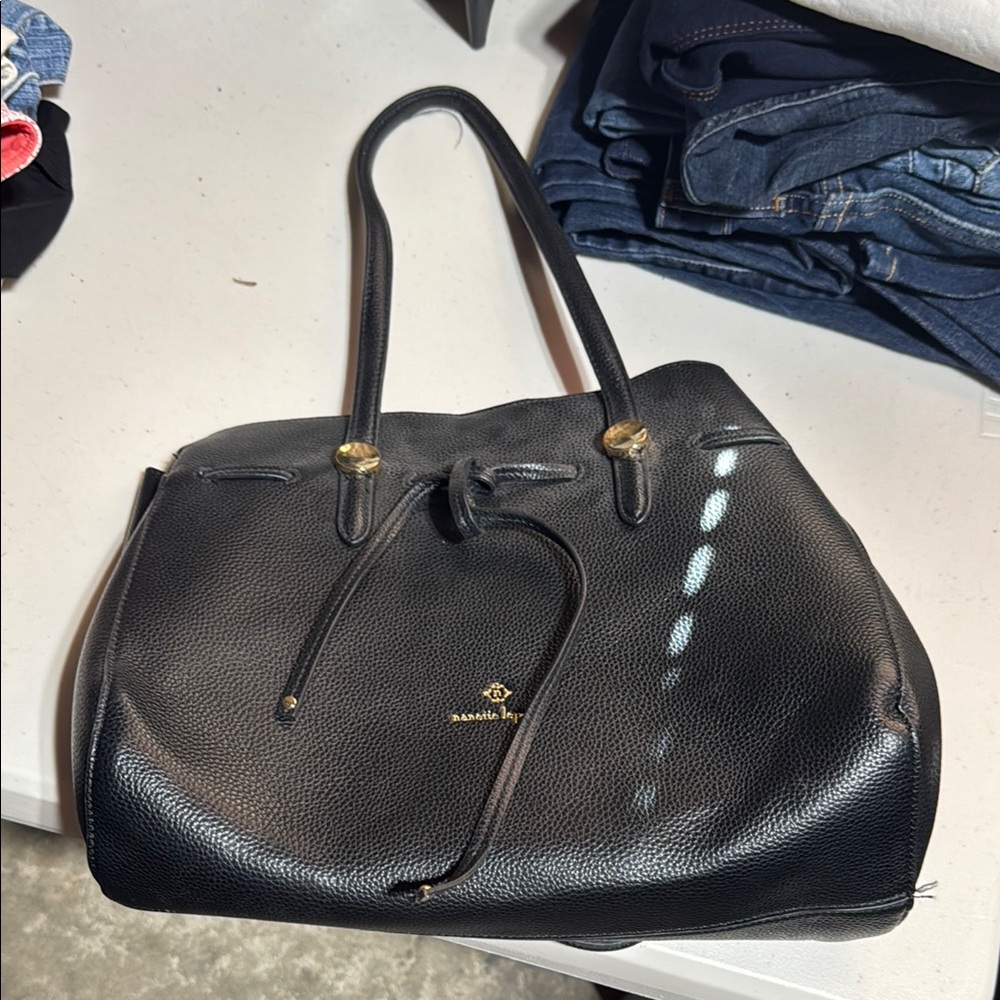 Black Leather Handbag